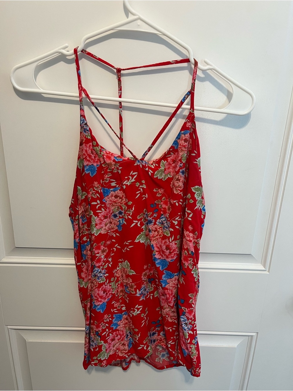 NOBO Red Floral Strappy Camisole